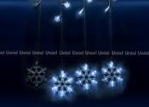 Светодиодный занавес Снегопад ULD-E2706-100/DTA WHITE IP20 SNOWFALL Uniel