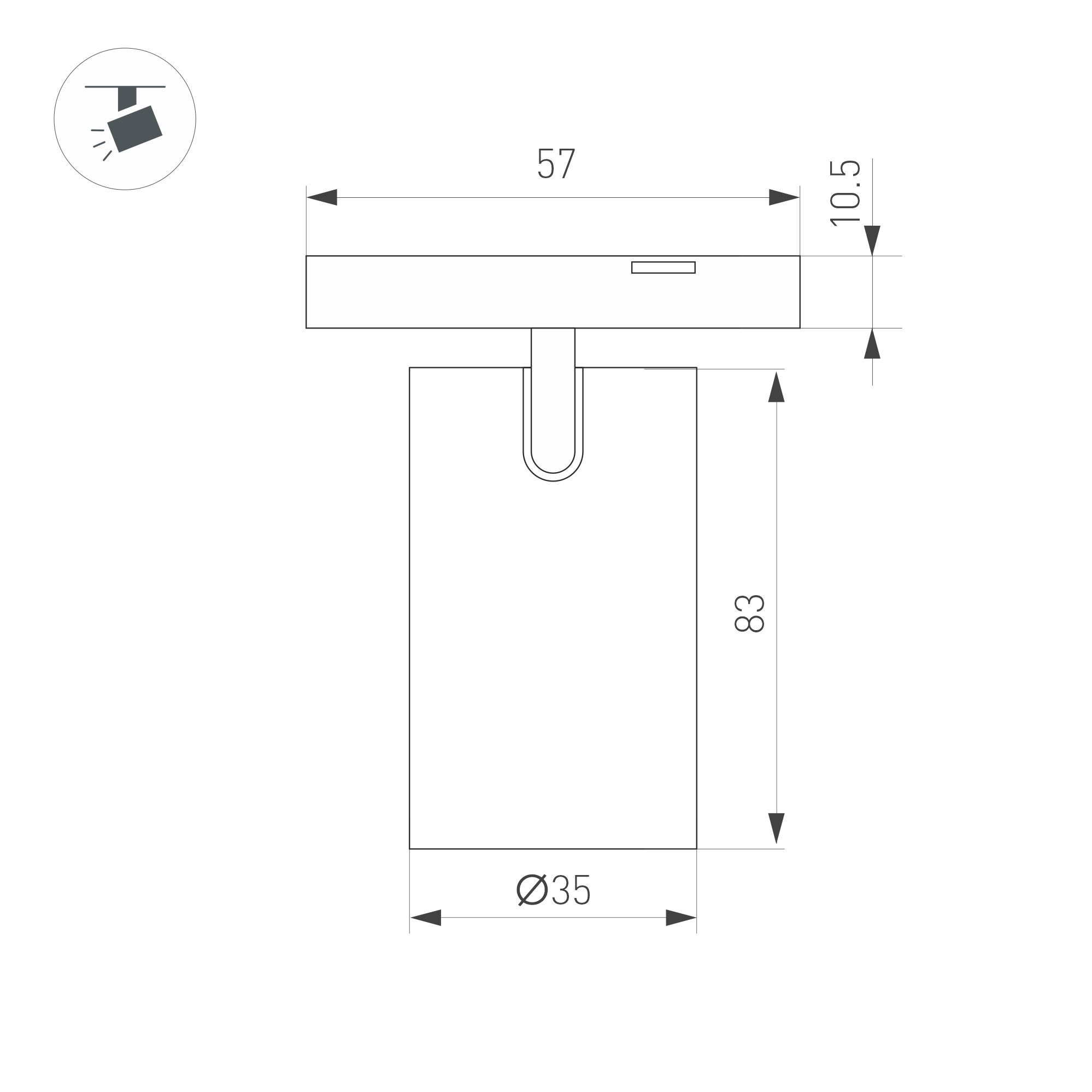 Светильник MAG-MICROCOSM-SPOT-R35-5W Warm3000 (BK, 36 deg, 24V) (Arlight, IP20 Металл, 3 года)