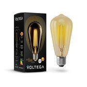 Лампочка Voltega 5526 ST64 6 W 2800 K Тонированный цоколь E27