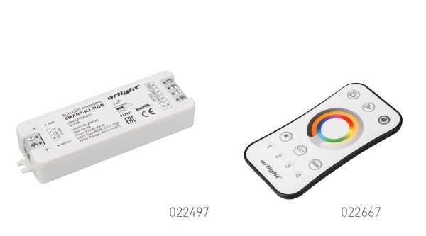 контроллер SMART-K1-RGB + RF-пульт SMART-R16-MULTI контроллер SMART-K1-RGB + RF-пульт SMART-R16-MULTI